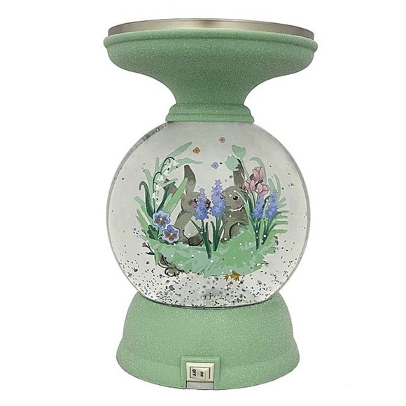 ππ° CELEBRATE TOGETHER EASTER SHIMMER CANDLE HOLDER with BUNNY SCENE. NEW! - Picture 6 of 8